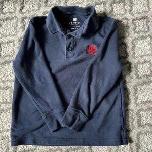 Primrose School Dennis Uniform Long Sleeve Polo SIZE YXS 5-6